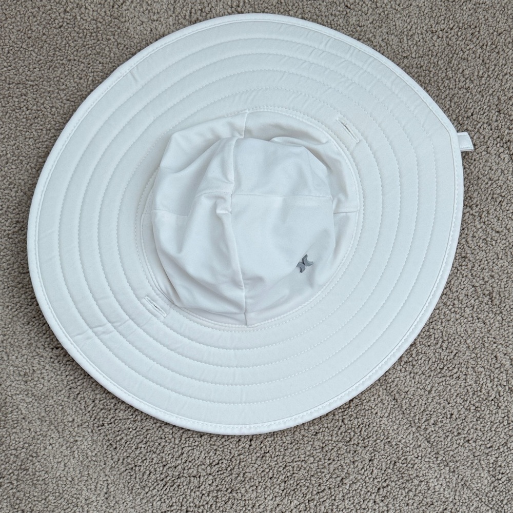 White Wide Brim Hurley Toddler Hat